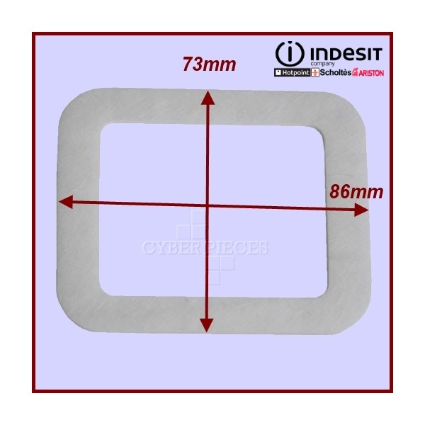 Joint rectangulaire hublot de lampe C00132815 Joint rectangulaire hublot de lampe C00132815