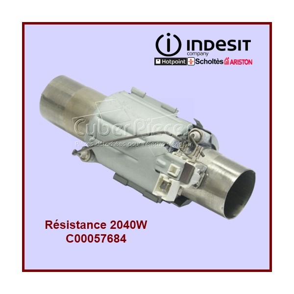Tube de chauffe 2040W Indesit C00057684 Tube de chauffe 2040W Indesit C00057684