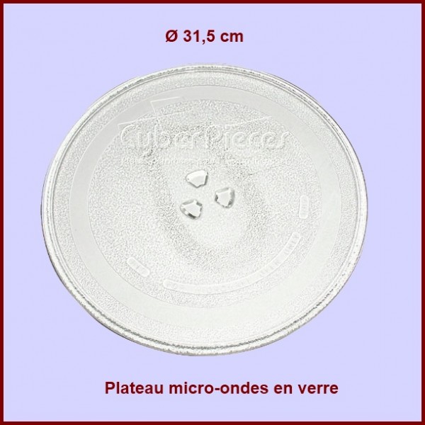 Plateau micro onde en verre Ø 315mm - 72X3692 Plateau micro onde en verre Ø 315mm - 72X3692