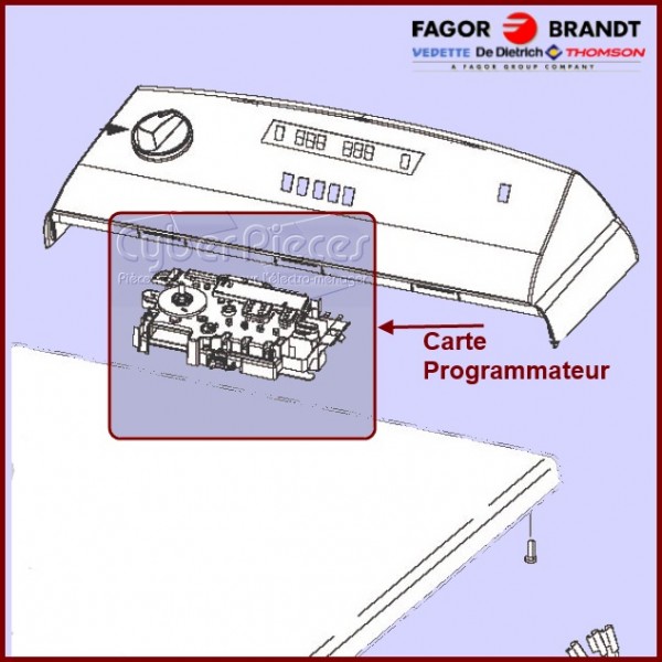 Module de commande Brandt 57X3352 Module de commande Brandt 57X3352