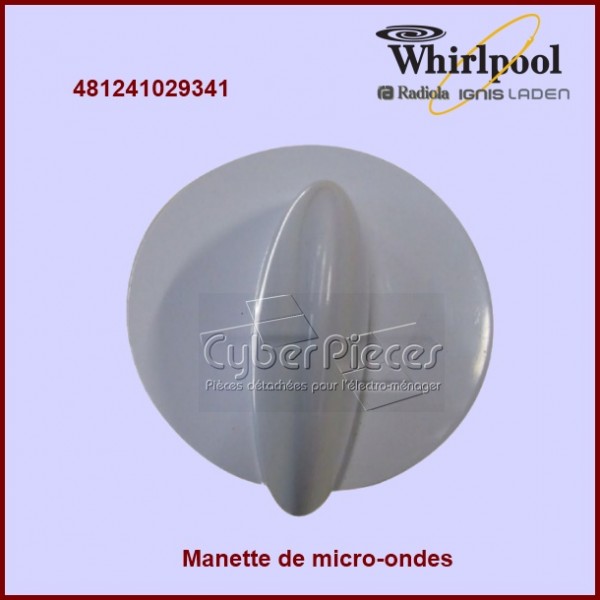 Bouton Whirlpool 481241029341 Bouton Whirlpool 481241029341