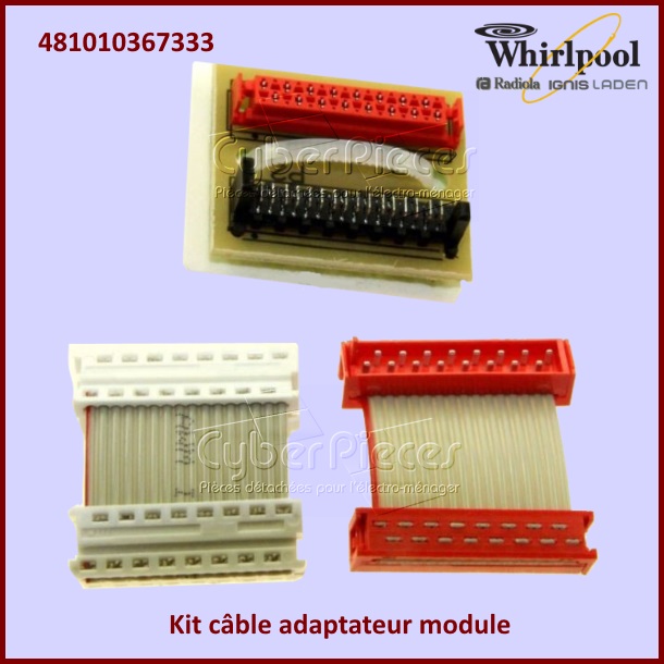 Kit câble adaptateur MINERVA Whirlpool 481010367333