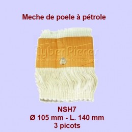 NSH7 Mèche de poêle à pétrole 3 picots- Rca200 - 105x140mm CYB-011761