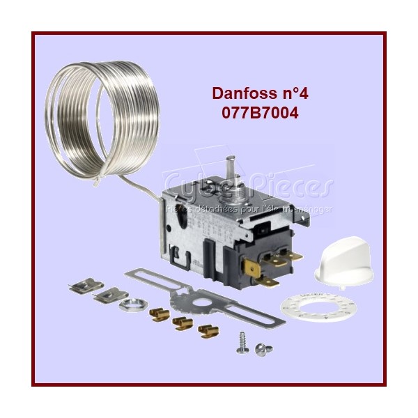 Thermostat Danfoss N°4 - 077B7004 Pour "caravane" CYB-050487