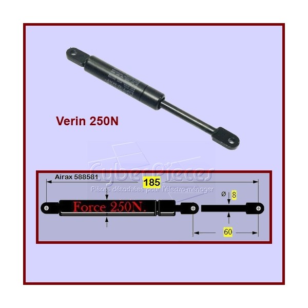 Vérin 250N De-Dietrich 93X5372 CYB-104135