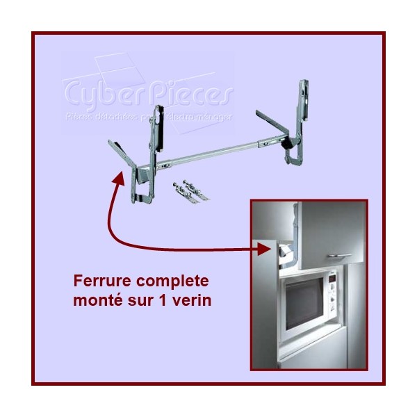 Ferrure complete fixe 1 Vérin - Pièces Micro-ondes