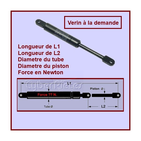 Vérin sur mesure à la demande CYB-112512