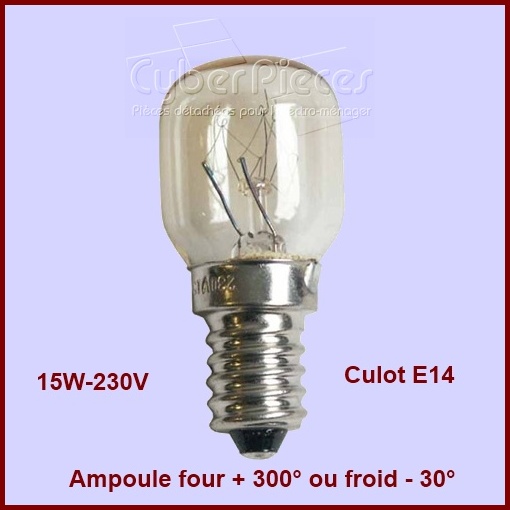Ampoule E14 de -30° à +300°