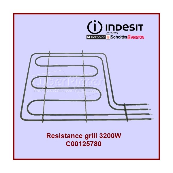 Résistance de grill 3200W Indesit C00125780 CYB-056939