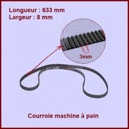 Courroie 633mm machine à pain - QD780A -500588602 CYB-036696