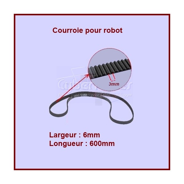 Courroie robot 600 mm  - KW644959 CYB-036566