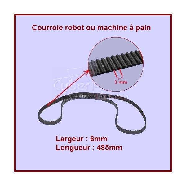 Courroie robot 486 mm - KW634710 CYB-036535