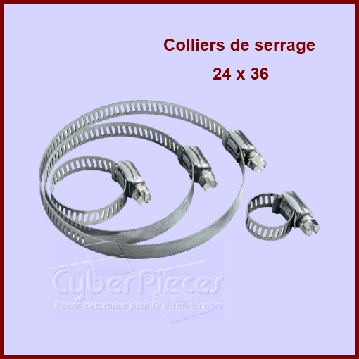 Collier de serrage 24-36mm à la pièce