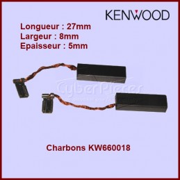 Lot de 2 charbons Kenwood - 8x5x27 - KW660018 CYB-371438