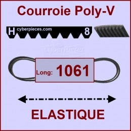 Courroie 1061H8 - EL- élastique CYB-004657