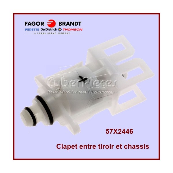 Clapet Male/ Femelle bac amovible Brandt 57X2446 CYB-216494