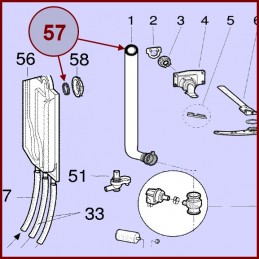 Joint torique gicleur Indesit C00084600 CYB-422628