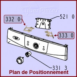 Touches frontal clavier ON / Off CYB-198325