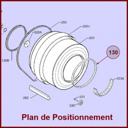 Joint Feutre Avant Electolux 1251142103 CYB-056779