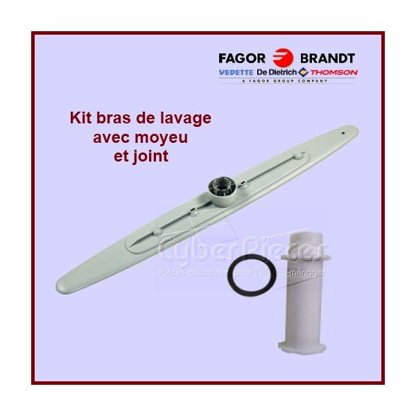Bras de lavage inférieur 31X9985 + moyeu et joint Brandt 32X3921 GA-106023 Bras de lavage inférieur 31X9985 + moyeu et joint Brandt 32X3921 GA-106023