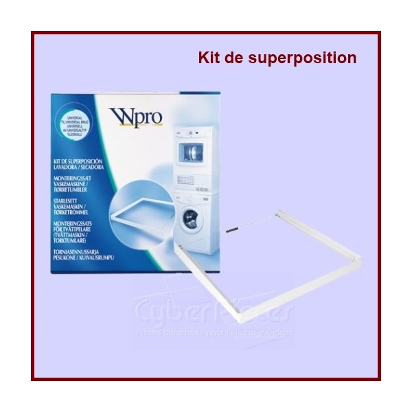Kit de superposition Radiola - Kit universel de superposition ppur  lave-linge / sèche-linge