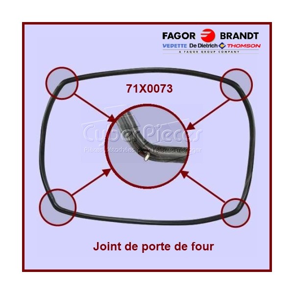 Joint de porte de four Brandt 71X0073 - Pièces four