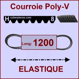 Courroie 1200H8 - EL- élastique CYB-005104