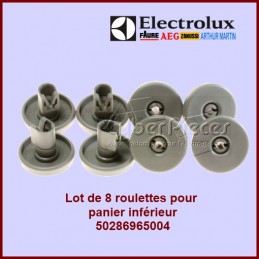 Lot de 8 roulettes inferieures Electrolux 50286965004 CYB-089340