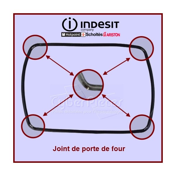 Joint tour de porte de four Indesit C00081579 CYB-050746