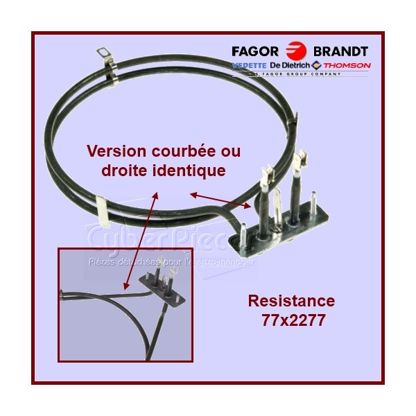 Résistance Circulaire 2000W Brandt 77X2277 CYB-099042