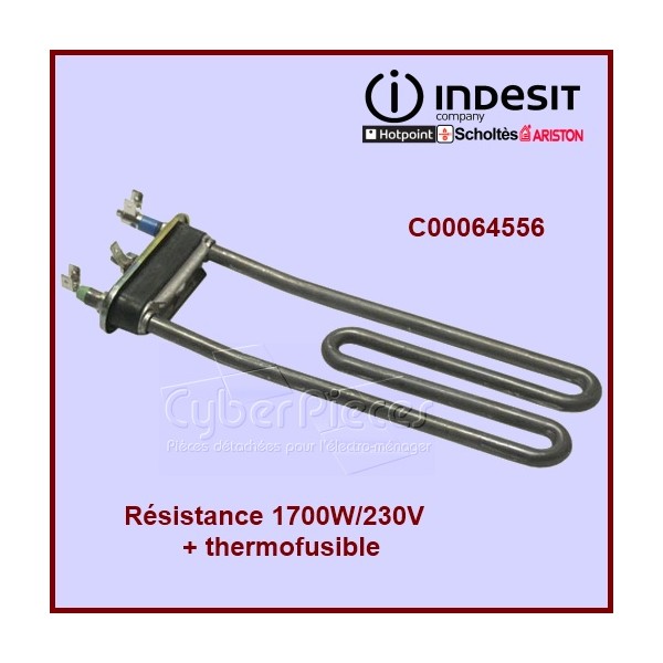 Résistance 1700W/230V + thermofusible 064556 Résistance 1700W/230V + thermofusible 064556