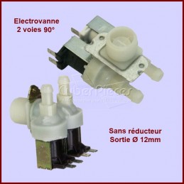 Electrovanne 2 voies 90° Ø 12 mm sans réducteur CYB-006071