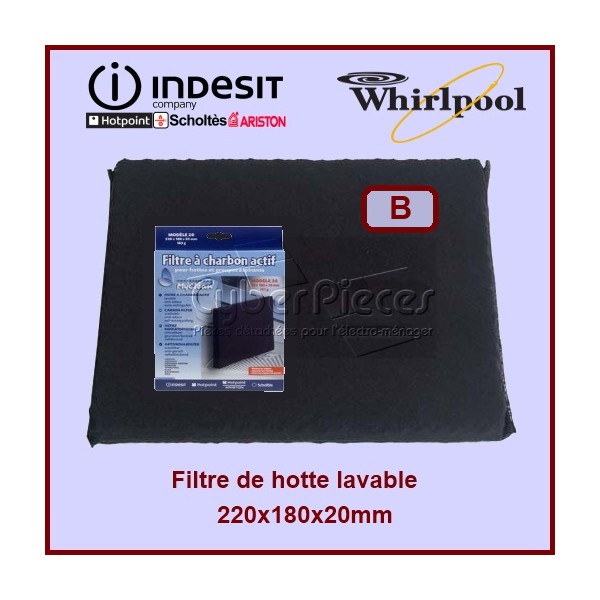 Filtre à charbon DKF43 - CFW020B Type 20 CYB-065191