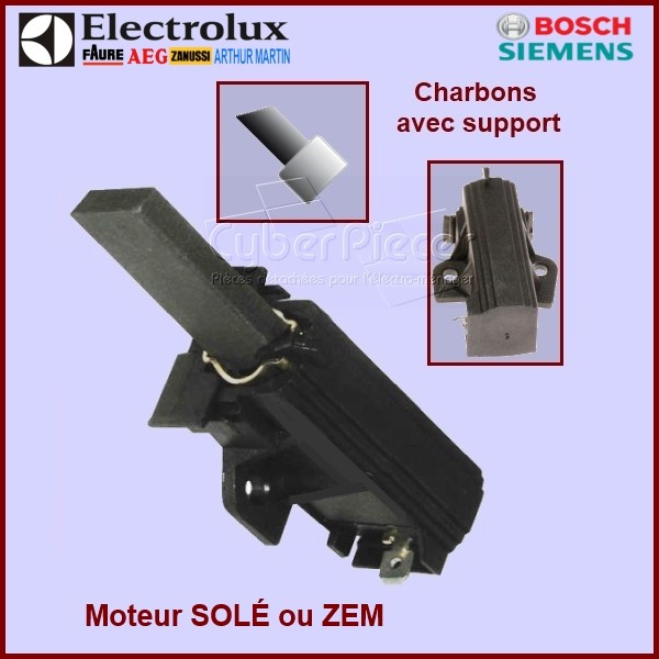 Charbons moteur avec support 32x12,5x5mm CYB-008648