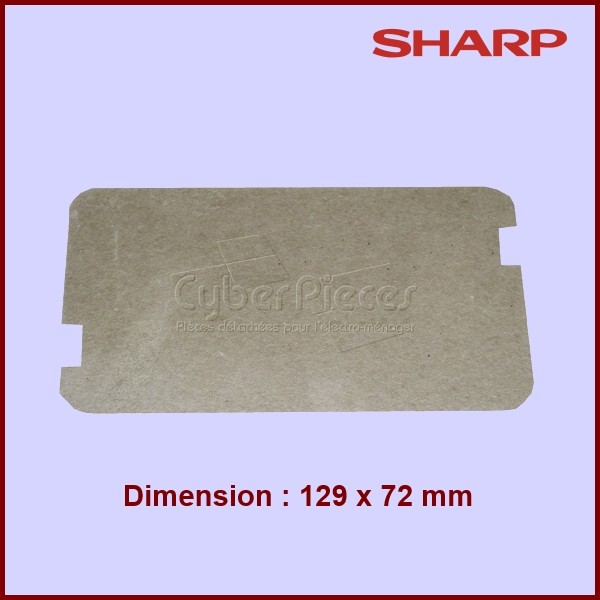 Plaque mica 130x70mm - PCOVPA309WRE0 CYB-417754