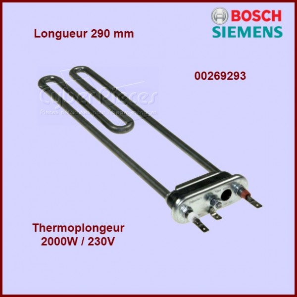 Thermoplongeur 2000w/230V - 290mm 00269293 Thermoplongeur 2000w/230V - 290mm 00269293