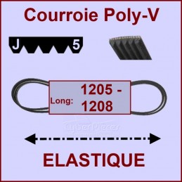 Courroie 1205-1208J5 - EL- élastique CYB-059220