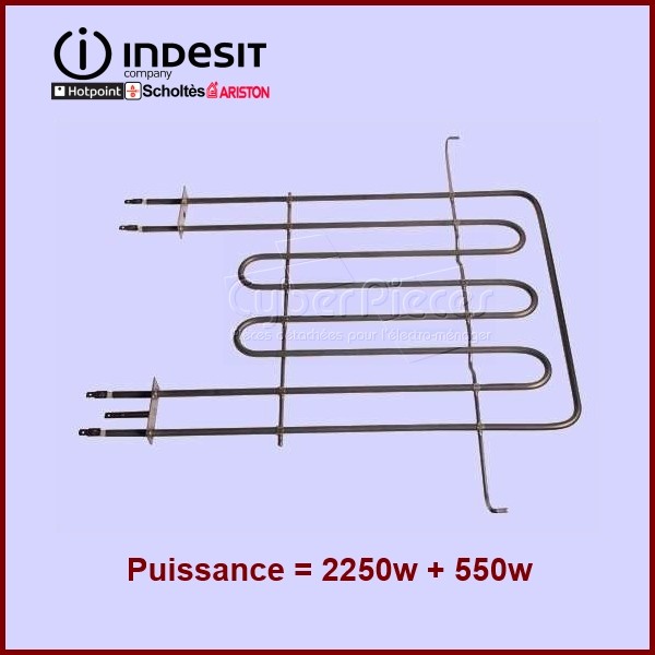 Resistance de voûte 2250W Indesit C00138988 CYB-058773