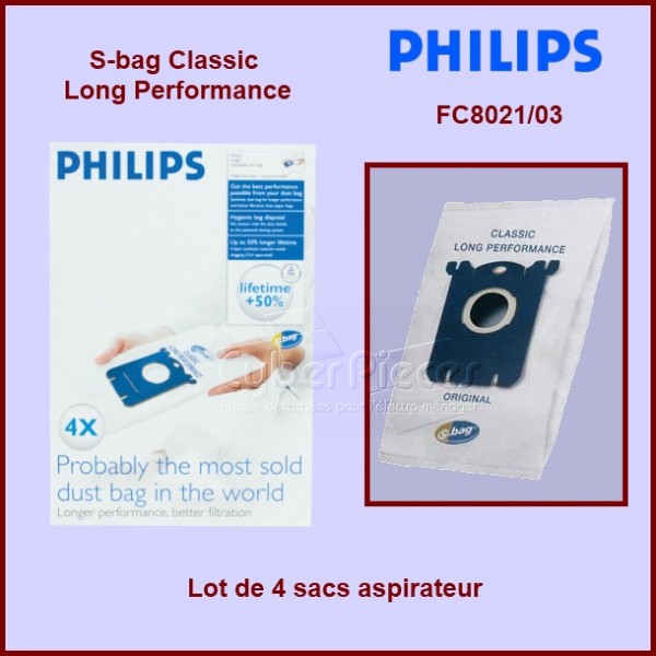 Lot de 5 sacs aspirateur S-BAG Classic - E200B - E200S - Pour