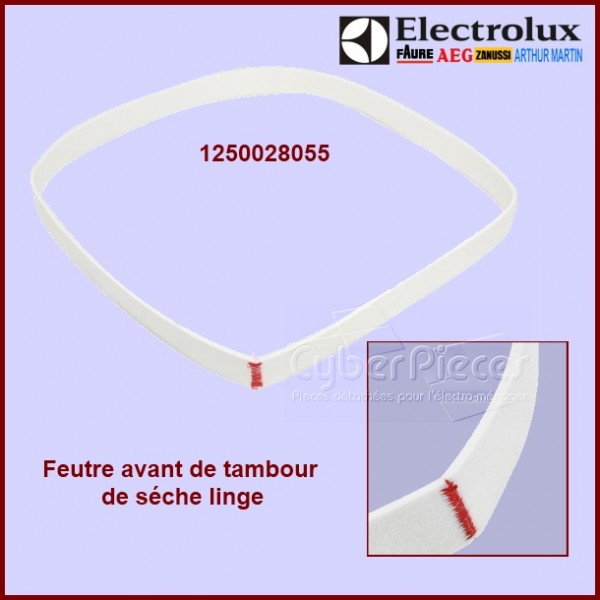 Feutre joint avant de tambour Electrolux 1250028055 CYB-128469