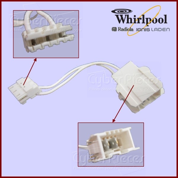 Adaptateur pour pompe de cyclage Whirlpool 480140102481 CYB-178501