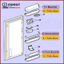 Kit Balconnet complet (facade + base) C00283225 CYB-350204