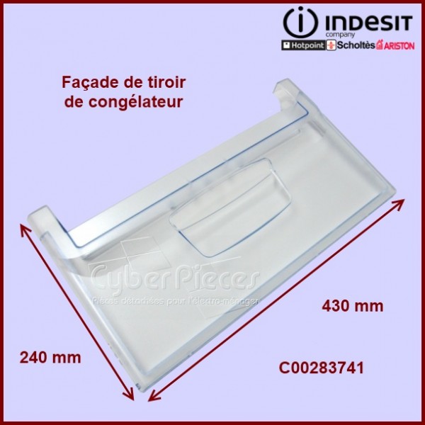 Véritable INDESIT Easy Ice Réfrigérateur Congélateur Plastique Tiroir Panneau Avant 