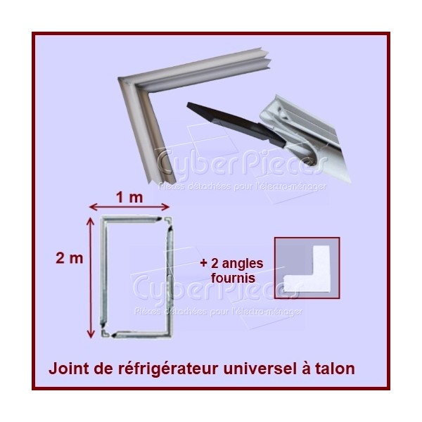 Kit joint magnétique à semelle dimension 1x2m - Pièces réfrigérateu