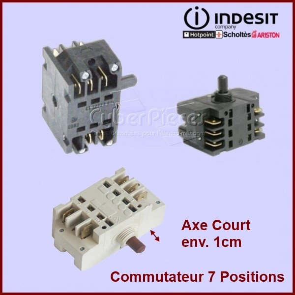 Commutateur 7 Positions Axe Court Ego 4132723010 CYB-155366