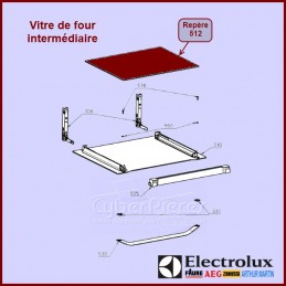 Vitre de four intermédiaire unidirect 3870697020 CYB-156981