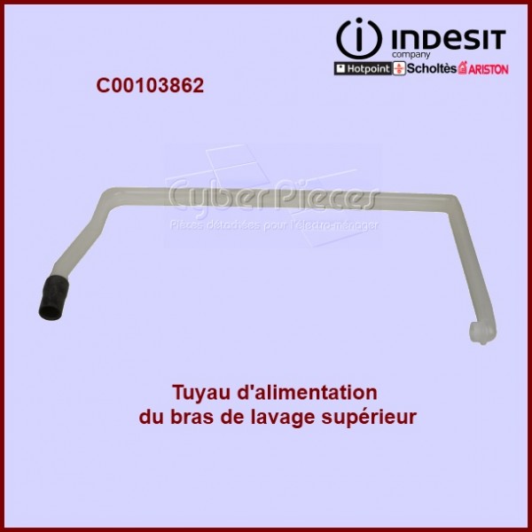 Tuyau d'alimentation du bras supérieur Indesit C00103862 CYB-053365