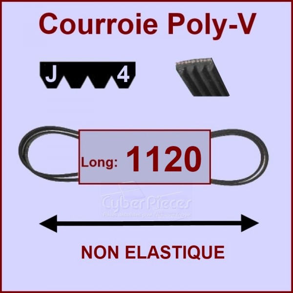 Courroie 1120J4 non élastique CYB-003414
