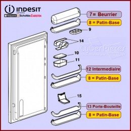 Facade Balconnet Bouteille CHROMEE (CLASS) CYB-323468