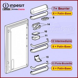 Facade Balconnet Bouteille CHROMEE (CLASS) CYB-323468